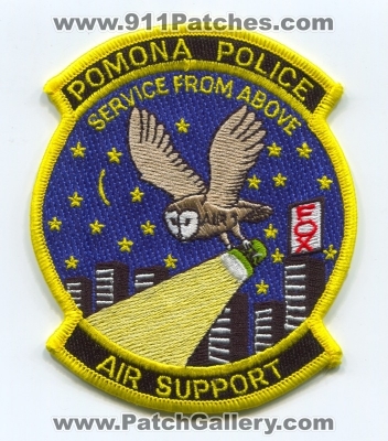 Pomona Police Department Air Support (California)
Scan By: PatchGallery.com
Keywords: dept. aviation helicopter