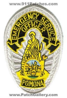 Pomona Police Department Emergency Service Officer (California)
Scan By: PatchGallery.com
Keywords: dept.