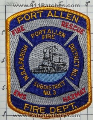 Port Allen Fire Department (Louisiana)
Thanks to swmpside for this picture.
Keywords: dept. rescue ems hazmat haz-mat wbr w.b.r. parish district number no. #1 subdistrict #3