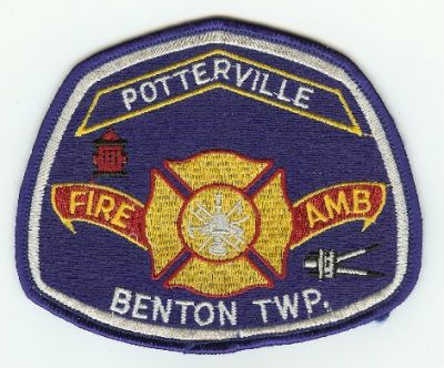 Potterville Fire Amb
Thanks to PaulsFirePatches.com for this scan.
Keywords: michigan ambulance benton twp township
