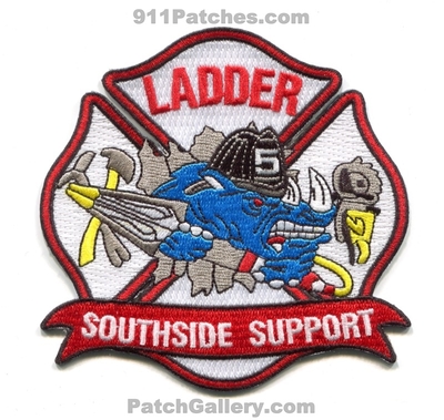 Poudre Fire Authority Ladder 5 Patch (Colorado)
[b]Scan From: Our Collection[/b]
[b]Patch Made By: 911Patches.com[/b]
Keywords: department dept. company co. station southside support rhino