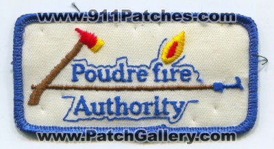 Poudre Fire Authority Patch (Colorado)
[b]Scan From: Our Collection[/b]
Keywords: department dept.
