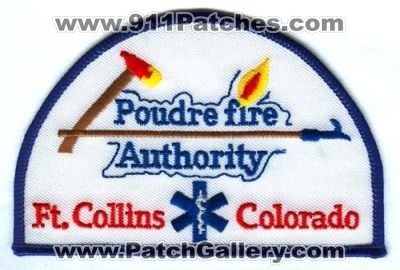 Poudre Fire Authority Patch (Colorado)
Scan By: PatchGallery.com
Keywords: fort ft. collins department dept.