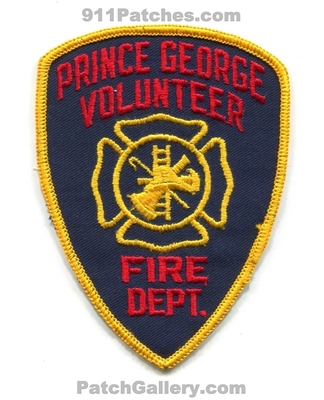 Prince George Volunteer Fire Department Patch (Virginia)
Scan By: PatchGallery.com
Keywords: vol. dept.
