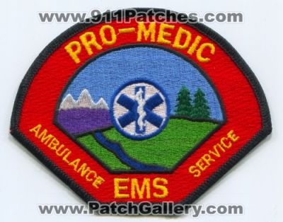 Pro-Medic Ambulance Service (California)
Scan By: PatchGallery.com
Keywords: promedic ems