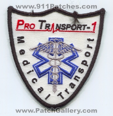 ProTransport-1 Medical Transport EMS Patch (California)
Scan By: PatchGallery.com
Keywords: ambulance emt paramedic
