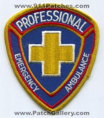 Professional Emergency Ambulance (California)
Scan By: PatchGallery.com
Keywords: ems emt paramedic