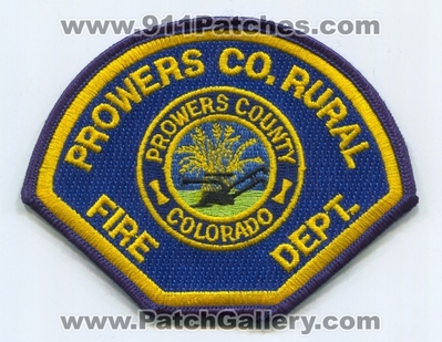Prowers County Rural Fire Department Patch (Colorado)
[b]Scan From: Our Collection[/b]
Keywords: co. dept.