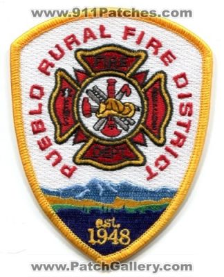 Pueblo Rural Fire District Patch (Colorado)
[b]Scan From: Our Collection[/b]
Keywords: rescue ems department dept.