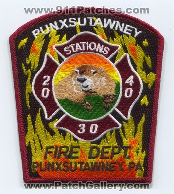 Punxsutawney Fire Department Station 20 30 40 Patch (Pennsylvania)
Scan By: PatchGallery.com
Keywords: Dept. Company Co. Punxsutawney Phil Sowerby Groundhog