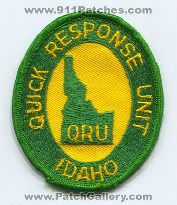 Quick Response Unit QRU EMS Patch (Idaho)
Scan By: PatchGallery.com
Keywords: ambulance