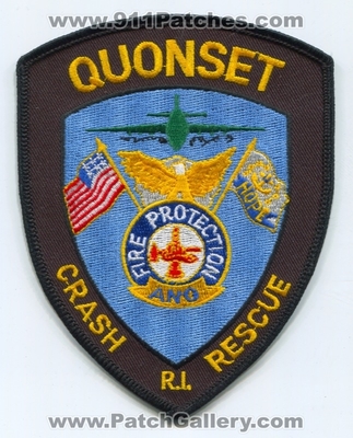 Quonset Air National Guard Base ANGB Fire Protection Crash Rescue CFR USAF Military Patch (Rhode Island)
Scan By: PatchGallery.com
Keywords: r.i. arff aircraft airport firefighter firefighting department dept.