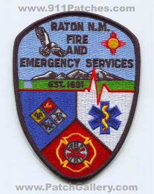 Raton Fire and Emergency Services Patch (New Mexico)
Scan By: PatchGallery.com
Keywords: & department dept. est. 1891