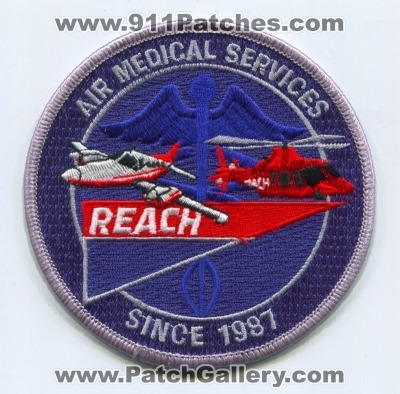 Reach Air Medical Services (California)
Scan By: PatchGallery.com
Keywords: ems helicopter ambulance plane