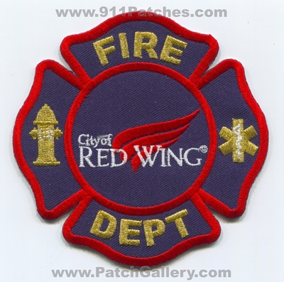 Red Wing Fire Department Patch (Minnesota)
Scan By: PatchGallery.com
Keywords: city of dept.