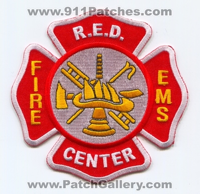 Regional Emergency Dispatch RED Center Fire EMS Patch (Illinois)
Scan By: PatchGallery.com
Keywords: r.e.d. department dept. 911 communications dispatcher