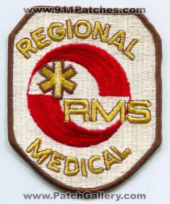 Regional Ambulance Service (California)
Scan By: PatchGallery.com
Keywords: medical rms ems emt paramedic