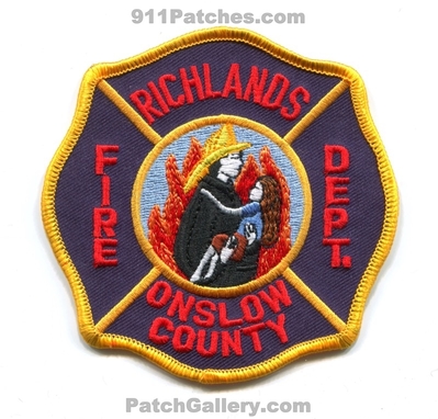 Richlands Fire Department Onslow County Patch (North Carolina)
Scan By: PatchGallery.com
Keywords: dept. co.