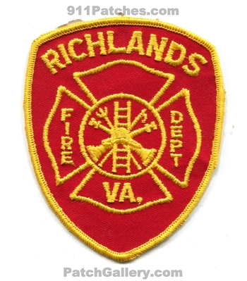Richlands Fire Department Patch (Virginia)
Scan By: PatchGallery.com
Keywords: dept.