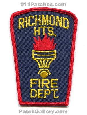 Richmond Heights Fire Department Patch (Ohio)
Scan By: PatchGallery.com
Keywords: hts. dept.