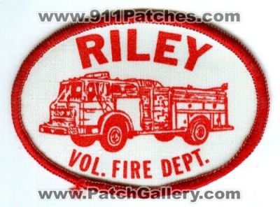 Riley Volunteer Fire Department (UNKNOWN STATE)
Scan By: PatchGallery.com
Keywords: vol. dept.