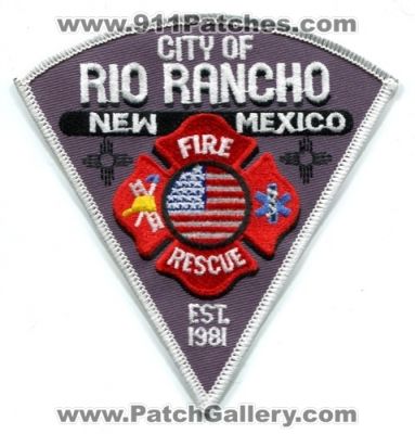 Rio Rancho Fire Rescue Department (New Mexico)
Scan By: PatchGallery.com
Keywords: city of dept.