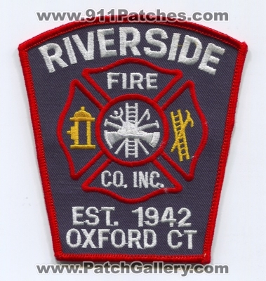 Riverside Fire Company Inc. Patch (Connecticut)
Scan By: PatchGallery.com
Keywords: co. department dept. oxford ct.