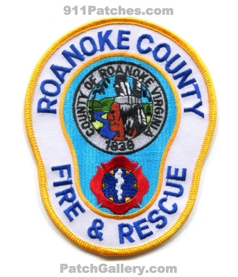 Roanoke County Fire and Rescue Department Patch (Virginia)
Scan By: PatchGallery.com
Keywords: co. of & dept. 1838