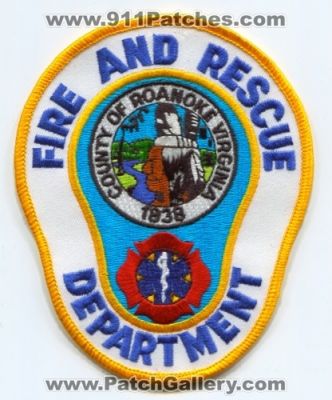 Roanoke County Fire and Rescue Department Patch (Virginia)
Scan By: PatchGallery.com
Keywords: dept. co. of