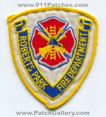 Roberts Park Fire Department Patch (Illinois)
Scan By: PatchGallery.com
Keywords: dept.