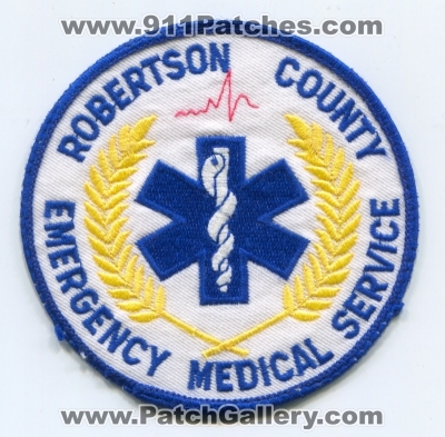 Robertson County Emergency Medical Services EMS Patch (UNKNOWN STATE)
Scan By: PatchGallery.com
Keywords: co.