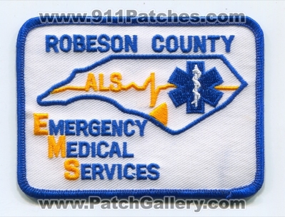 Robeson County Emergency Medical Services EMS Patch (North Carolina)
Scan By: PatchGallery.com
Keywords: co. als