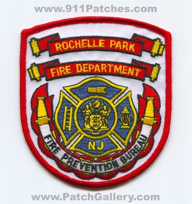 Rochelle Park Fire Department Fire Prevention Bureau Patch (New Jersey)
Scan By: PatchGallery.com
Keywords: dept. nj