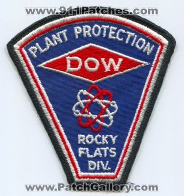 Rocky Flats Division DOW Chemical Plant Protection Patch (Colorado)
[b]Scan From: Our Collection[/b]
Keywords: fire department dept.