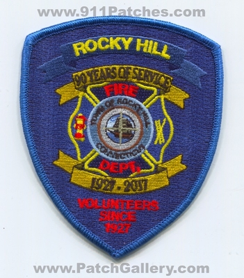 Rocky Hill Fire Department 90 Years of Service Patch (Connecticut)
Scan By: PatchGallery.com
Keywords: town of dept. volunteers since 1927 2017