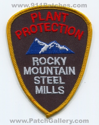 Rocky Mountain Steel Mills Plant Protection Fire Department Patch (Colorado)
[b]Scan From: Our Collection[/b]
Keywords: prot. dept.