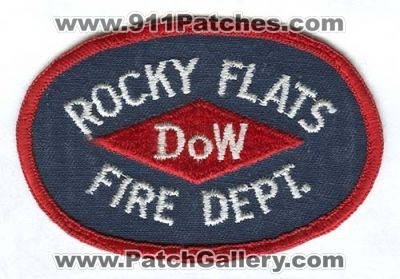 Rocky Flats Fire Dept DOW Chemicals Patch (Colorado)
[b]Scan From: Our Collection[/b]
Keywords: colorado department