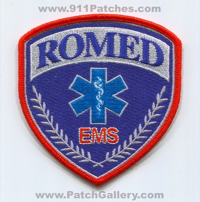 Romed Emergency Medical Services EMS Patch (Pennsylvania)
Scan By: PatchGallery.com
Keywords: ambulance emt paramedic
