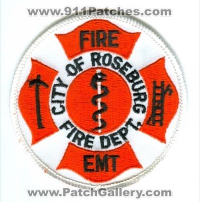Roseburg Fire Department EMT (Oregon)
Scan By: PatchGallery.com
Keywords: dept. city of