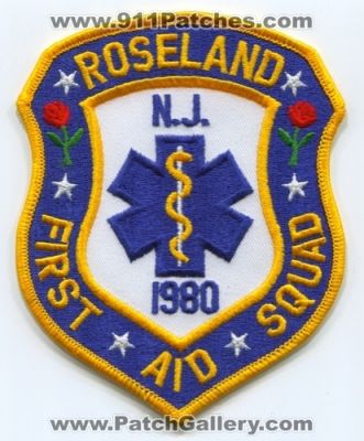 Roseland First Aid Squad (New Jersey)
Scan By: PatchGallery.com
Keywords: ems n.j.
