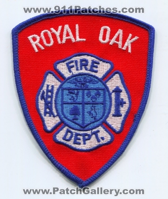 Royal Oak Fire Department (Michigan)
Scan By: PatchGallery.com
Keywords: dept.