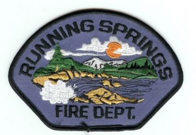 Running Springs Fire Dept
Thanks to PaulsFirePatches.com for this scan.
Keywords: california department