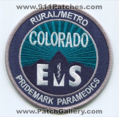 Rural Metro Pridemark Paramedics Patch (Colorado)
[b]Scan From: Our Collection[/b]
Keywords: rural/metro ems ambulance emt
