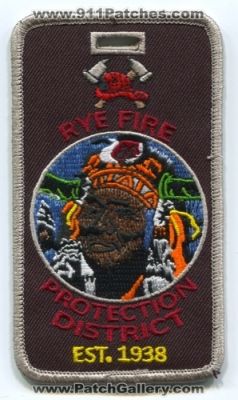Rye Fire Protection District Patch (Colorado)
[b]Scan From: Our Collection[/b]
Keywords: department dept.