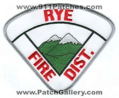 Rye Fire Dist Patch (Colorado)
[b]Scan From: Our Collection[/b]
Keywords: colorado district