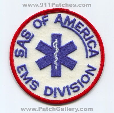 SAS of America EMS Division Patch (North Carolina)
Scan By: PatchGallery.com
Keywords: emergency medical service div.