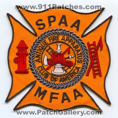 Society for the Preservation and Appreciation of Antique Motor Fire Apparatus in America SPAAMFAA Patch (New York)
Scan By: PatchGallery.com
Keywords: fire club