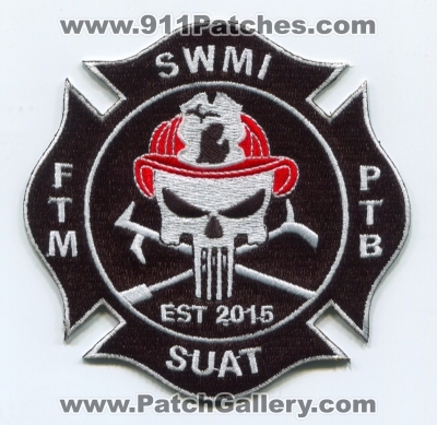SWMI Shut Up and Train SUAT Fire Patch (Michigan)
Scan By: PatchGallery.com
[b]Patch Made By: 911Patches.com[/b]
Keywords: ftm ptb southwest
