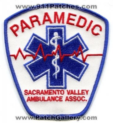 Sacramento Valley Ambulance Association Paramedic (California)
Scan By: PatchGallery.com
Keywords: ems assoc.