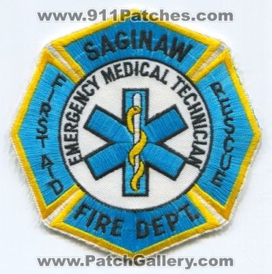 Saginaw Fire Department EMT (Michigan)
Scan By: PatchGallery.com
Keywords: dept. emergency medical technician first aid rescue ems